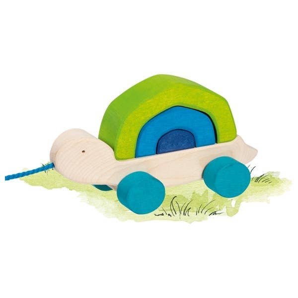 23d608d24daa363df4fc14bb2db125d5a87ce15fc28219ad631a47ef2e41229d.jpg Toy Castle - Pull-Along Tortoise - Image 1
