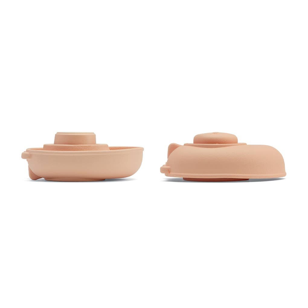 374cd6a08d290d8fd447b359b05a5ad801ee9e5a9f3234639895225f0651eab8.jpg Toy Castle - Rubber Convertible Boat - Pastel Orange - Image 1