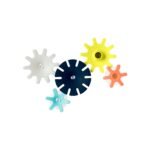 Toy Castle - Cogs Bath Toy | Navy & Yellow