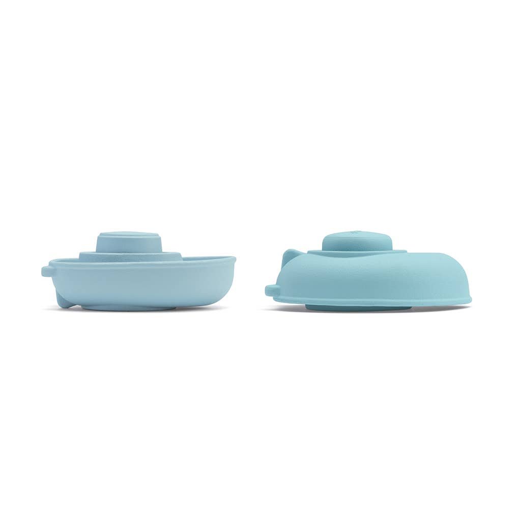 76f628cd7b785af06a34c9cf6be54f97f2028204d66f963bfbba004219b62a8a.jpg Toy Castle - Rubber Convertible Boat - Pastel Blue - Image 1
