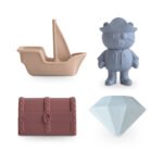 Toy Castle - Pirate Mold Free Bath Play Set