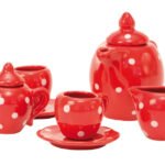 Toy Castle - Red Ceramic Tea Set